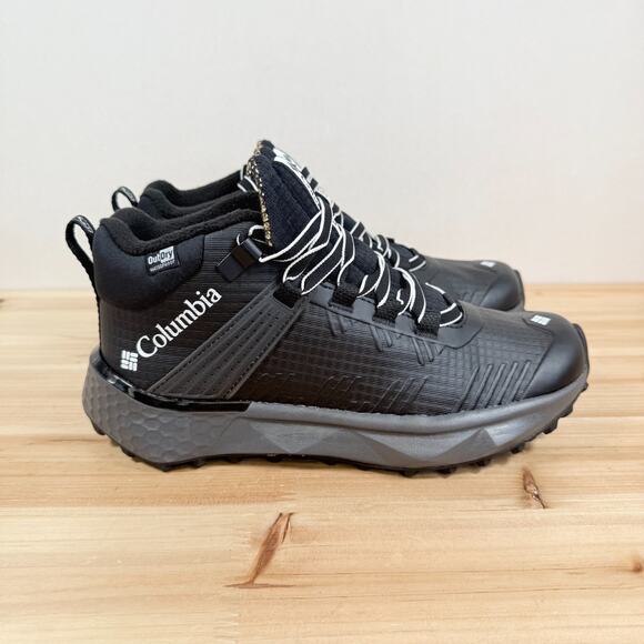 Columbia 75° Facet Equinox Outdry Waterproof Hiking Boots Women's 6 black gold - Picture 1 of 8